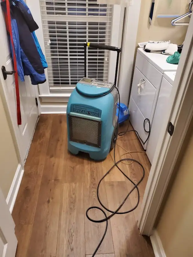 Commercial dehumidifier deployed for Flood Damage Cleanup in Chanute