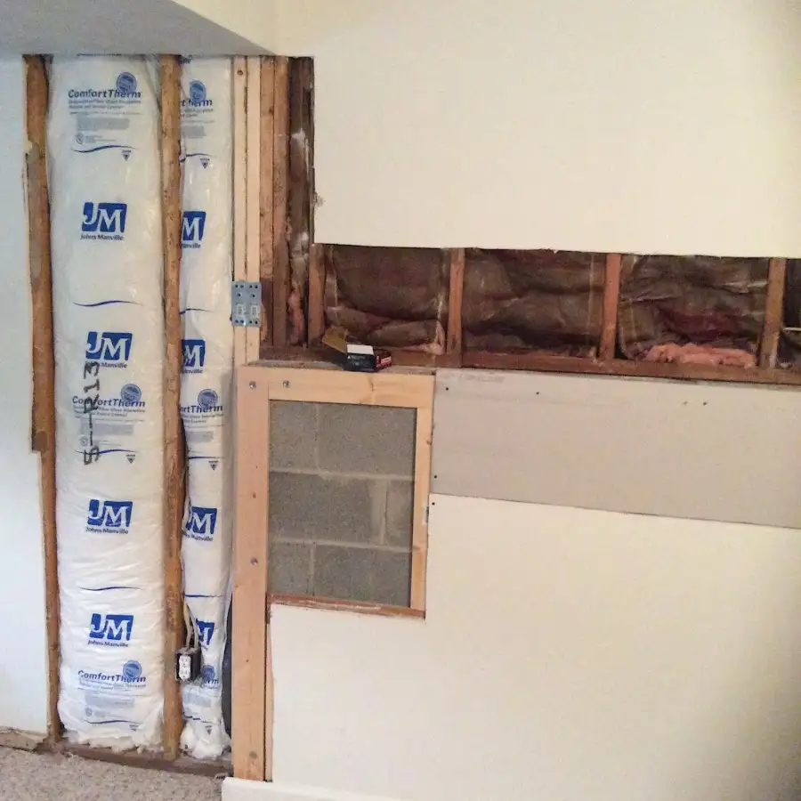 Wall insulation replacement during Structural Drying in Chanute